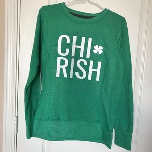 Chi-rish sweatshirt—PERFECT for St. Patty’s Day!!